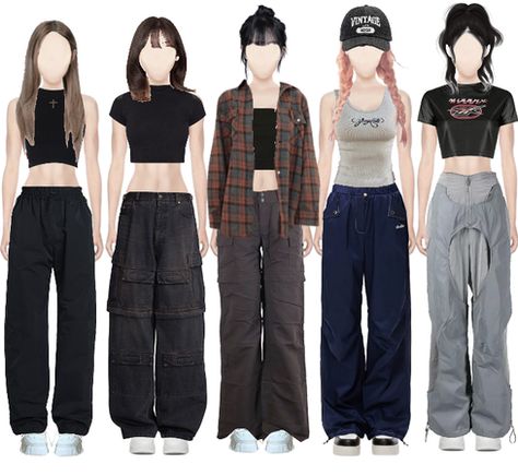 Mutt__ on ShopLook | The easiest way to find the perfect outfit Band Practice Outfit, All Black Outfit Dance, Black Crop Top Outfit Ideas, Black Tank Top Outfit Ideas, Outfit For Dance Performance, Idol Casual Outfit, Dance Outfits Ideas, Outfit Ideas For Dance, Practice Outfits Kpop