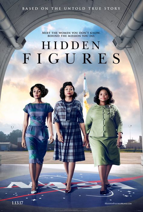 Meet the women you don’t know behind the mission you do. Check out the new poster from Hidden Figures, starring Taraji P. Henson, Octavia Spencer and Janelle Monáe. In theaters January 13. Jesse Owens, John Glenn, Katherine Johnson, Hidden Figures, Movies Worth Watching, Septième Art, Three Women, I Love Cinema, See Movie