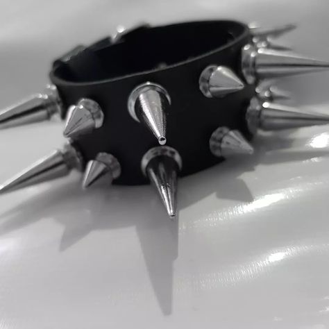 Bracelete Spikes 🖤 #metal #rock #bracelete #punk #alternative #gothic #acessories Spike Aesthetic, Spiky Bracelet, Spikes Bracelet, Spike Bracelet, Metal Spikes, Force, Vanilla, On Instagram, Quick Saves