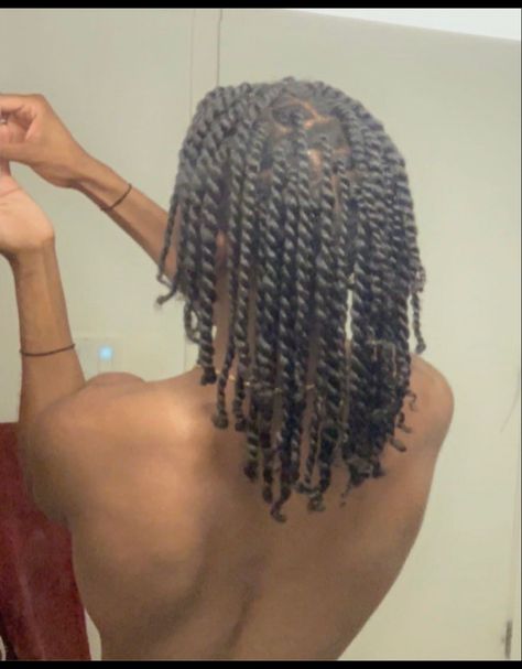 Long Braids Black Man, Long Twists Men, Long Two Strand Twist Men, Short Braids Men Black, Blonde Twists Men, Hair Twists Black Men, Black Hair Twists, Long Braids Men, Short Hair With Rubber Bands