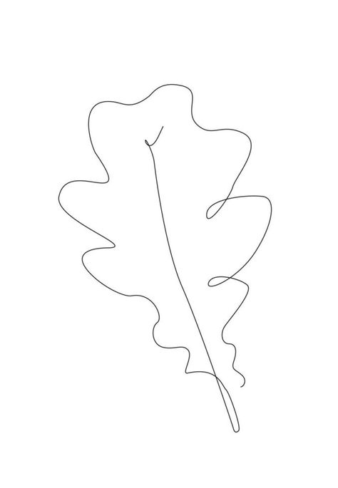 Oak leaves linear. Autumn leaf one line illustration. line art maple leaves. outline vector Oak Leaf Doodle, Tiny Oak Leaf Tattoo, Oak Leaf Line Drawing, Oak Leaf Sketch, Oak Leaf Outline, Falling Leaves Drawing, Oak Leaf Drawing, Oak Leaf Tattoo, Scoring Sourdough