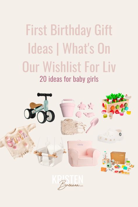 First birthday gift ideas What's on our wishlist for Liv Baby First Birthday Gifts, First Birthday Present Ideas Girl, One Year Old Birthday Gift Ideas, 1st Birthday Gifts Girl, 1 Year Birthday Gift Ideas, First Birthday Girl Gift Ideas, 1st Birthday Gift Ideas Girl, Diy First Birthday Gift, 1st Birthday Present Girl