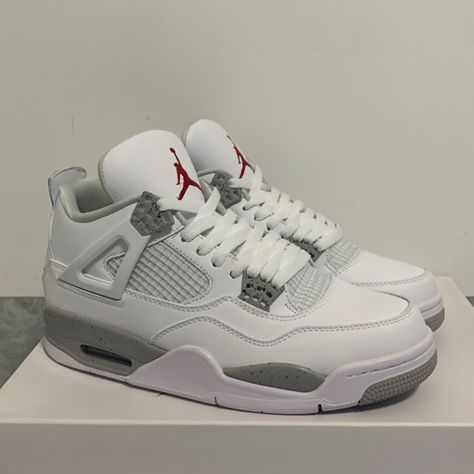 Air Jordan 4 White Oreo Men's Eur 41 (Us 8) Never Worn, Comes With Box, In Very Good Condition Jordan4 Oreo, Oreo Jordan 4’s, White Oreo Jordan 4, Jordan Shoes 4, Jordan Fours, Air Jordan 4 White Oreo, Jordan 4 White Oreo, Jordan 4 Oreo, Jordan 4 Outfits