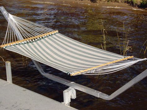 Accessorize Your Dock Dock Hammock, Dock Furniture, Diy Dock, Floating Raft, Dock Accessories, Lake Fun, Lake Dock, Bay Boats, Meditation Garden