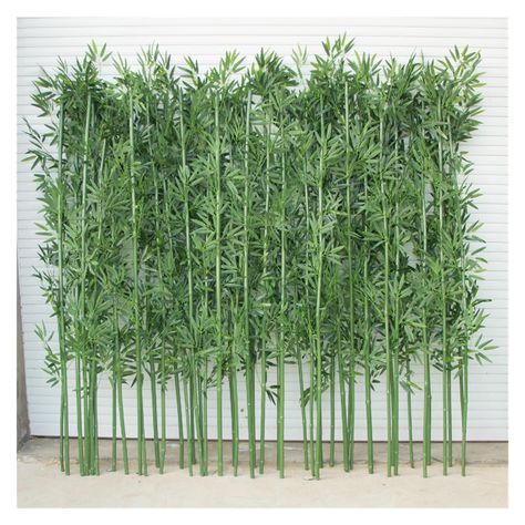 PRICES MAY VARY. Ღ Realistic Appearance ---> Carefully designed to mimic the look of a real tree,as close to the real thing as possible, perfect for any room or office, this Green plants will make you feel the presence of nature and will green all seasons. ღ Outdoor & Indoor Ornaments --> These plants look especially impressive if placed in a larger pot and covered with bark, gravel, or soil to add a realistic effect. ღ Against All Kinds of Weather ---> You can plant or put this bamboo tree in t Outdoor Privacy Plants, Balcony Privacy With Plants, Privacy Screening Ideas Outdoor, Patio Accent Wall, Plants On Wall, Tree Diy Decor, Curio Wall, Courtyard Entrance, Fence Privacy Screen