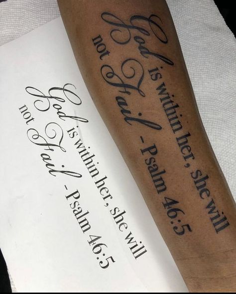 God Scriptures Tattoo, Prayer Tattoos For Women, Scripture Tattoos Black Women, God Quotes Tattoos, Prayer Motivation, Forearm Tattoo Girl, Bible Quote Tattoos, Small Dope Tattoos, Birthday Tattoos