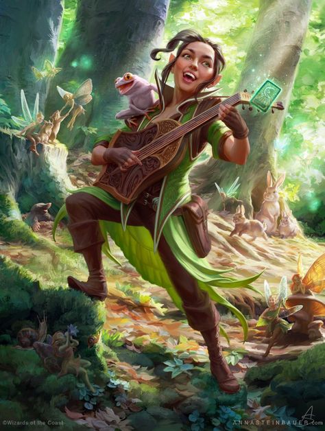 Dnd Bard, Female Gnome, Mtg Art, Heroic Fantasy, Forgotten Realms, Roleplay Characters, Fantasy Portraits, Dungeons And Dragons Characters, Dnd Art