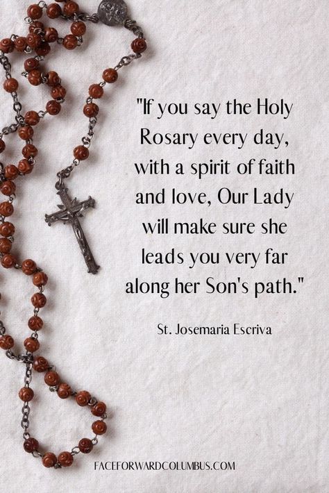 Praying The Rosary Catholic, St Josemaria Escriva, Rosary Quotes, Rosary Prayers Catholic, Greg Olsen, Catholic Beliefs, Mormon Temples, Saint Quotes Catholic, Rosary Prayer