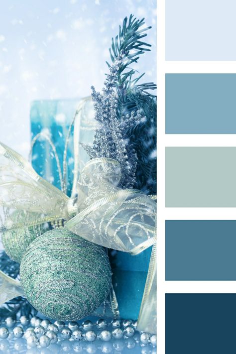 Beach Christmas Color Palette, Colour Palette Christmas, Christmas Colour Trends 2024, Artful Agenda, Coloring Reference, Yarn Combinations, Christmas Color Schemes, Teal Color Schemes, Christmas Palette