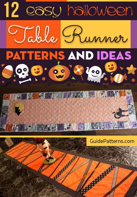 Halloween Panel Quilts Ideas, Halloween Quilt Table Runner Pattern, Halloween Table Runners Patterns, Halloween Quilted Table Runner Pattern, Diy Halloween Table Runner, Halloween Table Cloth Ideas, Free Halloween Table Runner Patterns, Quilted Fall Table Runners Patterns Free, Halloween Placemats Diy