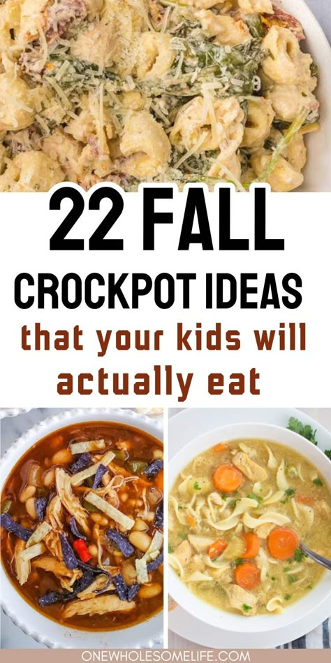 collage of fall crockpot recipes. 150 Crockpot Recipes For Fall, Family Friendly Fall Dinners, Fall Crockpot Chicken Recipes, Easy Fall Crockpot Recipes Healthy, Fall Crockpot Recipes Kid Friendly, Gluten Free Slow Cooker Meals, Healthy Fall Crockpot Recipes, Healthy Fall Recipes Dinner Crock Pot, Gluten Free Dinner Crockpot