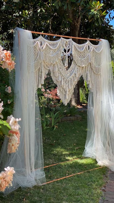 Wedding Wall Hanging, Wall Arch, Macrame Wedding Backdrop, Bohemian Macrame, Bohemian Decoration, Macrame Backdrop, Macrame Wedding, Wedding Altars, Macrame Design