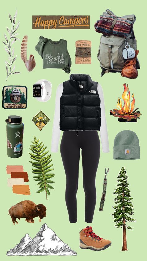 Indie Grunge Outfits, Granola Outfits, Basic Girl Outfit, Hiking Girl, Cute Hiking Outfit, Hiking Fits, Granola Girl Aesthetic, Outdoorsy Style, Mountain Outfit