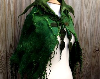 Elven Cape, Fairy Cape, Faerie Clothes, Green Cape, Kostuum Halloween, Pixie Outfit, Shoulder Cape, Mode Costume, Larp Costume