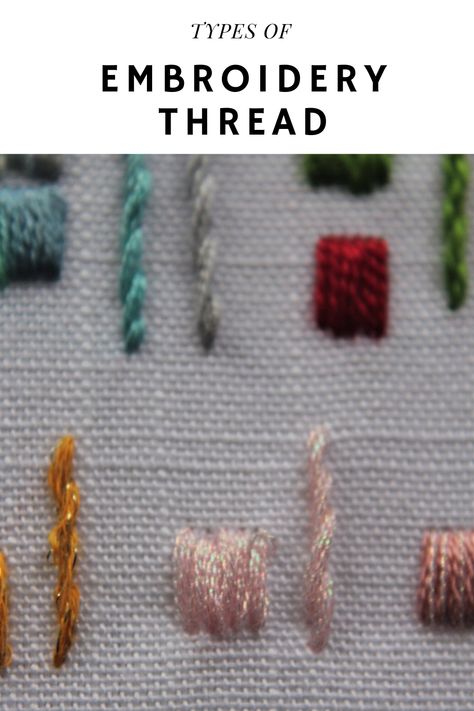 The Best Embroidery Thread [Choosing High Quality Floss] - Crewel Ghoul Embroidery Floss Crafts, Maker Space, Abstract Embroidery, Embroidered Handkerchief, Embroidered Napkins, Embroidery Stitches Tutorial, Embroidered Gifts, Thread Art, Thread Painting