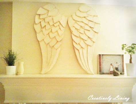 My sister made these incredible angel wings out of cardboard and paper… Homemade Fabric Softener, Diy Angel Wings, Spiritual Beauty, Diy Angels, Globe Decor, Angel Crafts, Mod Podge, Clipboard, Mellow Yellow