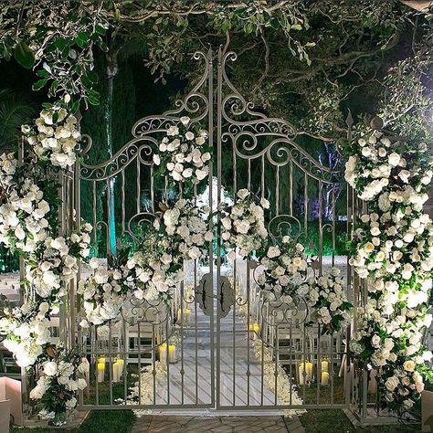 aboutdetailsdetails.com | Jewish wedding, event lighting, gate and flowers, wedding ceremony, wedding flowers, garden wedding, event planner, event lighting, event design, event styling, party planner Koala Decor, Amazing Gates, Wedding Gate, Enchanted Garden Wedding, Holy Matrimony, Wedding Ceremony Ideas, Gate Ideas, Garden Weddings Ceremony, Wedding Hall