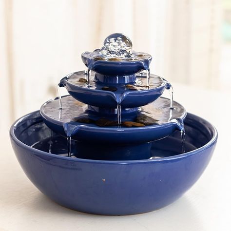 PRICES MAY VARY. Cermaic tabletop fountain Material : Ceramic Pump : low voltage pump size : 9 inch W * 10 inch H Cermaic tabletop fountain Material : Ceramic Pump : low voltage pump size : 9 inch W * 10 inch H Small Indoor Water Fountains, Patio Water Fountain, Ceramic Fountain, Zen Room Decor, Small Water Fountain, Summer Front Porch Decor, Table Fountain, Led Tea Light Candles, Summer Porch Decor