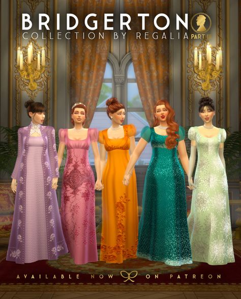 BRIDGERTON COLLECTION PART 3 Sims 4 Jane Austen Cc, Sims 4 Mm Cc Patreon, Victorian Era Sims 4 Cc, Ts4 Royalty Cc, Sims Regency Cc, Sims 4 Chateau Cc, Sims 4 Cc Glamour, Royalty Sims 4, Sims Decades Challenge