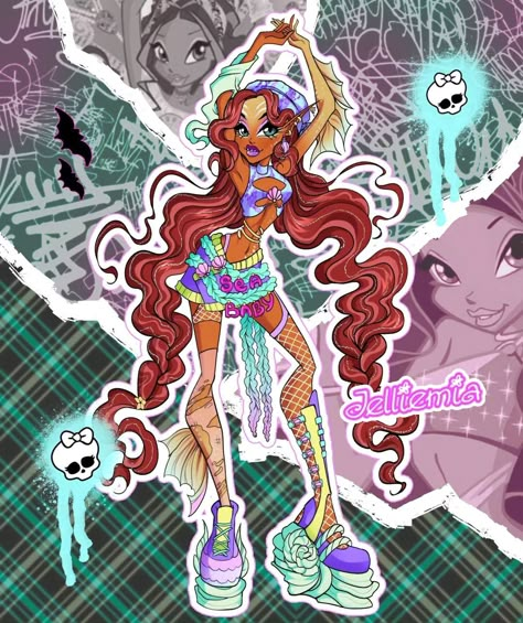 Monster Types, Fairy Digital Art, Who To Draw, Aisha Winx Club, Aisha Winx, Magical Girl Aesthetic, Cosplay Idea, Anime Zodiac, Illustration Concept Art