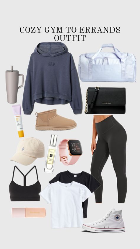 Cute outfit I would wear to the gym and then run errands in after. Athletic but can be cozy for the fall season!🍁👟🤎🪵🏋🏼‍♀️ Errands Outfit, Cute Outfit, Mom Style, The Gym, Fall Season, The Fall, Cute Outfits, Gym, Running