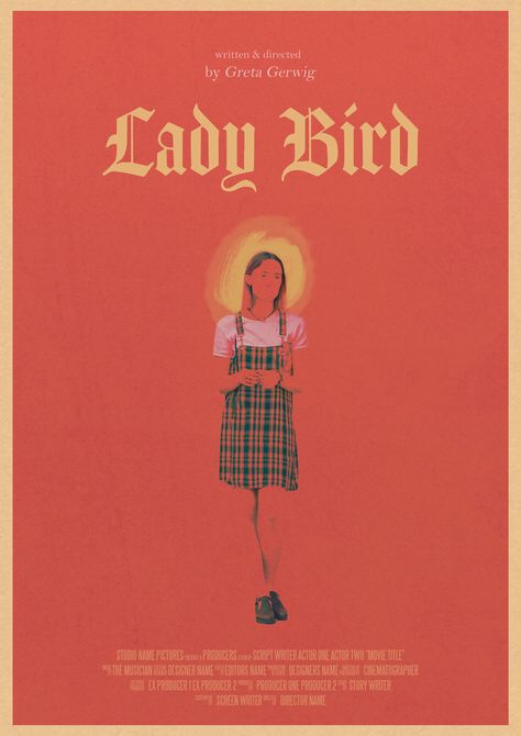 Lady Bird Movie, Movies Ideas, 2022 Movies, Foto Muro Collage, Thirteen Movie, Saoirse Ronan, Bedroom Wall Collage, Film Poster Design, Dorm Posters