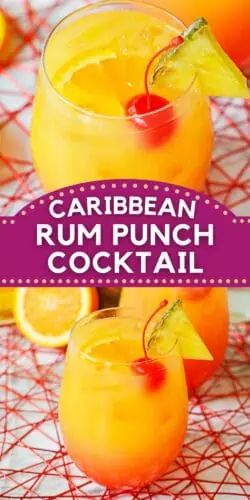 Rum And Grenadine Cocktails, Frozen Rum Punch, Orange Cocktail Recipes, Caribbean Rum Punch Recipe, Caribbean Rum Punch, Pineapple Rum Punch, Tropical Rum Punch, Rum And Orange Juice, Dark Rum Cocktails