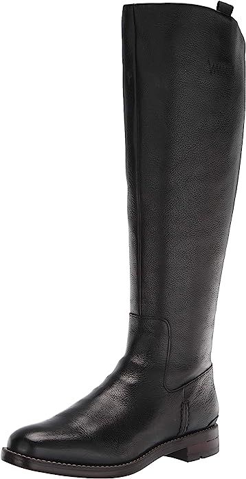 Amazon.com | Franco Sarto Women's Meyer Knee High Boot | Knee-High Knee High Flat Boots, High Flat Boots, Wide Calf Tall Boots, Wide Calf Riding Boots, Knee High Boots Flat, Wide Calf Boots, Leather Riding Boots, Beautiful Boots, Wide Calf