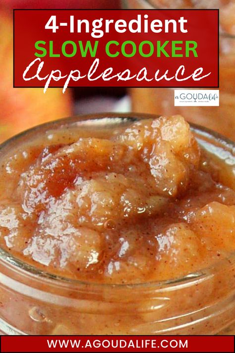 Homemade Applesauce Crockpot, Chunky Applesauce Recipe, Easy Apple Sauce, Homemade Applesauce Recipes, Crockpot Applesauce, Slow Cooker Applesauce, How To Make Applesauce, Applesauce Recipe, Apple Sauce Recipes