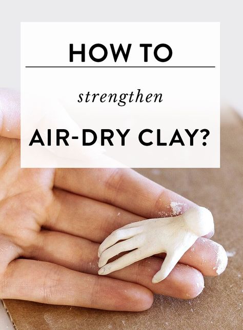 If you worked with air-dry clay before, you probably noticed that sometimes it can be easily damaged. Especially if you’re sculpting very delicate pieces. I’ve been using air-dry clay for almost ten years now, and along the way, I picked up a few techniques that can help strengthen it. Keep on readi Baking Air Dry Clay, Sculpey Air Dry Clay, Porcelain Air Dry Clay, Dollar Tree Air Dry Clay, Sculpting Air Dry Clay, How To Dry Polymer Clay, Diy Sculpting Clay Recipe, Air Dry Clay Templates, Best Air Dry Clay Recipe