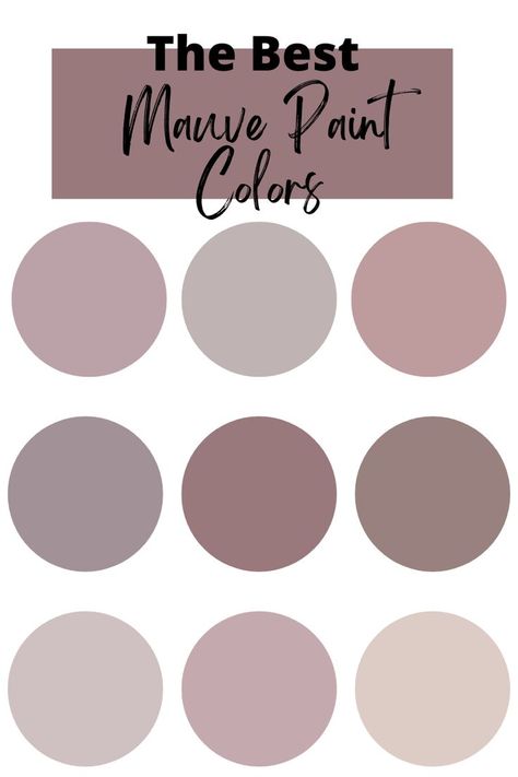 popular mauve paint colors in 2022 Mauve Paint, Mauve Bathroom, Mauve Living Room, Mauve Paint Colors, Mauve Bedroom, Girls Room Paint, Purple Paint Colors, Girls Room Colors, Purple Paint