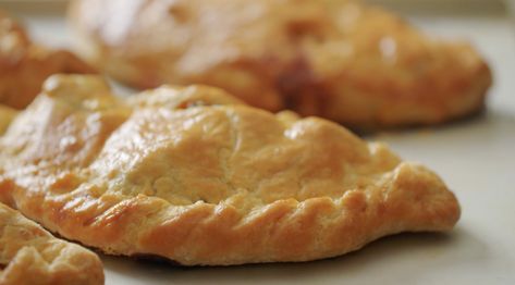 Rick Stein' Cornwall: Cornish Pasty Recipe - Rick Stein Greek Empanadas, Traditional Cornish Pasty Recipe, Cornish Pasty Recipe, Cornish Pastry, Rick Stein Recipes, Mackerel Recipe, Pasty Recipe, Savoury Pastry, British Food Traditional