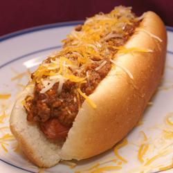 Grandpa's Classic Coney Sauce | "This is THE sauce!! Made it as written and it came out wonderful. The whole family loved it!!" -tena75 Coney Dog Sauce, Granny Cake, Chili Dog Sauce, Hot Dog Sauce Recipe, Coney Island Hot Dog, Coney Sauce, Hot Dog Chili Sauce, Hot Dog Sauce, Chili Dog