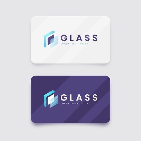 Glass Logo, Vector Gradient, Glass Company, Gradient Color, Logo Templates, Colored Glass, Lorem Ipsum, Graphic Resources, Vector Free