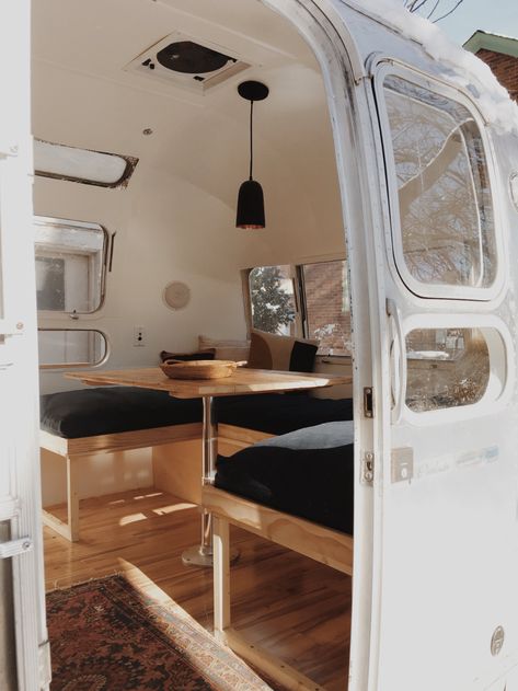 Blog - The Modern Caravan Scamp Trailer, Caravan Vintage, Camper Vintage, Airstream Living, Airstream Bambi, Airstream Campers, Travel Camper, Airstream Remodel, Airstream Interior