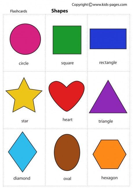 Printable Shapes and Colors | Printable PDF versions : : Small size (3x3): Animal Chart, Kertas Kerja Prasekolah, Shapes Flashcards, Steiner School, Teaching Shapes, Aktiviti Kanak-kanak, Printable Shapes, Shapes Preschool, Learning English For Kids