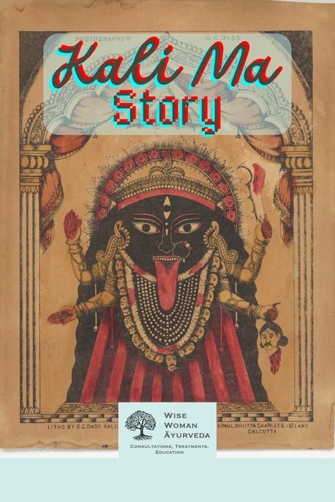 🌱 Click the link to read the post on my website.  Kali Ma Story: A Pathway to Acceptance, Detachment, and Liberation  This Kali Ma story is another good vs evil (gods vs demons) depiction that comes to us from the Vedas and Hinduism.  Kālī (pronounced kaalee) is the goddess most closely connected to "shakti" (or power) and is the consort of Lord Shiva.   #kalima #acceptance #detachment #liberation #ayurveda #hinduism #goddesswarrior #goddess Ayurvedic Lifestyle, Kali Ma, Goddess Kali, Shakti Goddess, Good Vs Evil, Kali Goddess, Wise Women, Dark And Light, Lifestyle Ideas