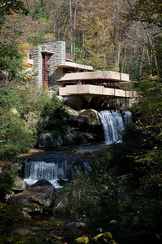 Fallingwater, Mill Run, PA - Frank Lloyd Wright Sketch Plan, Falling Water Frank Lloyd Wright, Falling Water House, Waterfall House, Frank Lloyd Wright Architecture, Water House, Landscape Sketch, Walter Gropius, Landscape Architecture Design