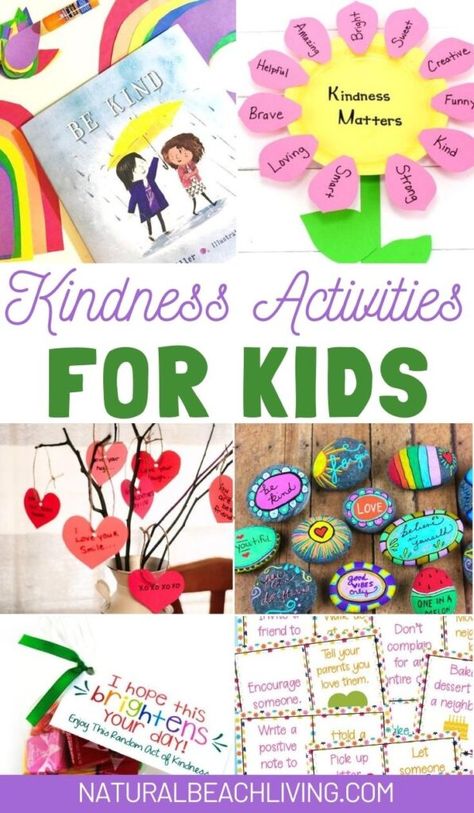 Teaching Kindness to Kids - All of the Kindness Activities and Ideas You Need - Natural Beach Living How To Show Empathy, Kindness Activities For Kids, Random Acts Of Kindness Ideas, Acts Of Kindness Ideas, Empathy Activities, Kindness Lessons, Kindness For Kids, Kindness Ideas, Teaching Kindness