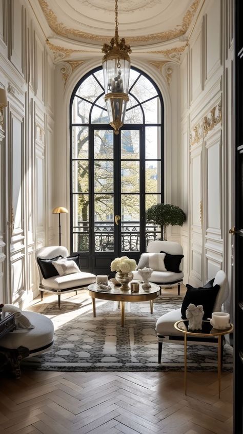 Georgian Study, Architecture Styles, Parisian Interior, French Interior Design, French Apartment, Dream Life House, French Style Homes, French Architecture, Boat House