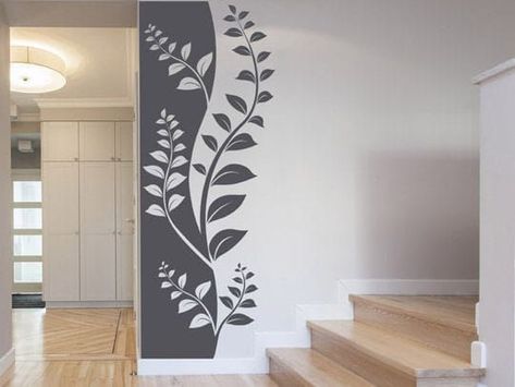 Wall decorations idea Ideas Para Pintar Paredes, Pola Cat Dinding, Simple Wall Paintings, Wall Paint Patterns, Creative Wall Painting, Wall Texture Design, Diy Wall Painting, Bedroom Wall Designs, Wall Painting Decor