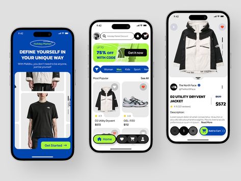 Mallzku- Fashion E-commerce Shopping Mobile App Ux Trends, E-commerce App, Mobile App Templates, App Design Layout, Ecommerce App, Desain Ui, Mobile Ui Design, Ecommerce Design, App Template