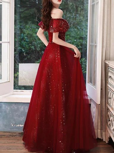 Dinner Dress Formal, Cheap Prom Dresses Online, Wedding Guest Formal, Burgundy Evening Dress, Valentines Day Dresses, Dark Wedding, Evening Dresses Online, Dress Off Shoulder, Cheap Evening Dresses