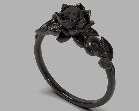 Dark Promise Rings, Goth Promise Rings, Gothic Wedding Rings Engagement, Goth Rings Wedding, Wedding Rings Goth, Black And White Ring, Emo Jewelry, Gothic Wedding Rings, Skull Wedding Ring