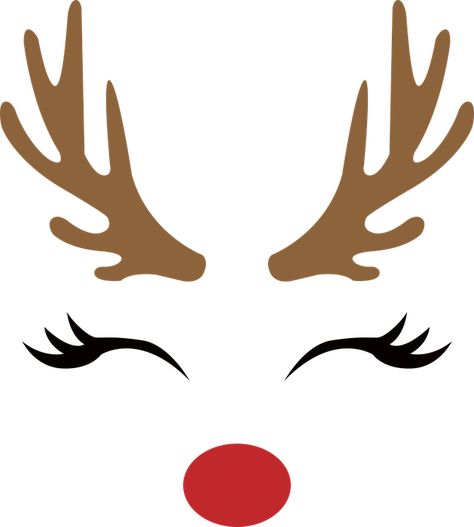 Reindeer Noses, Idee Cricut, Reindeer Face, Reindeer Antlers, Christmas Deer, Svg Christmas, Printable Patterns, Christmas Reindeer, Christmas Design