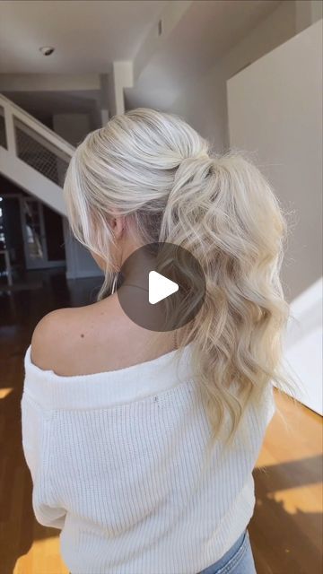 Kayla Benay on Instagram: "tutorial time 🎥🎥🎥 full look is on Patreon 🖤 @moroccanoilpro #hairstylist #hairtutorial #hairstyles #haireducation #ponytail #bridalhair #weddinghairstyles #weddinghair #bridalhairstylist #hairideas" Black Tie Ponytail Hairstyles, Long Ponytail Bridal Hair, Party Pony Hairstyle Tutorials, Wedding Ponytail Hairstyles Tutorials, Easy Formal Ponytail Hairstyles, Half Up Half Down Ponytail Wedding Hair, Fancy Ponytail Hairstyles Tutorials, Hairstyles For Long Hair Wedding Guest, Ponytail Updo Tutorial