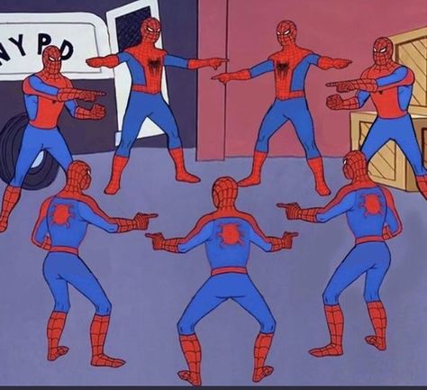 Spider Man Pointing, Man Pointing, Spiderman Meme, Spiderman 4, You Meme, Cartoon Memes, Comic Collection, Meme Template, صور مضحكة