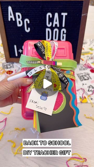 Felicia Pettit | CREATING PARTIES & GIFTS on Instagram: "🎁📚 Create a memorable back-to-school teacher gift with this DIY pencil box filled with essentials and a personalized touch! From fun notepads to colorful markers, this thoughtful gift is sure to start the school year off right. 

✨comment “teacher gift” for printable & links 

Make Everyday a Celebration 🎉 

#BackToSchool #TeacherGifts #DIYGiftIdeas #diy #diygifts #giftideas #gift #walmart #teacher #amazon" Happy Birthday Teacher, Handmade Teacher Gifts, Diy Pencil, Pencil Gift, Stationary Gifts, Presents For Teachers, School Teacher Gifts, Diy Teacher Gifts, Pencil Box