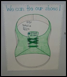 I like this way of display an 'I Can Tie Club' Untied Shoes, Shoe Tying, Classroom Pets, Tie Your Shoes, Doubles Facts, When School Starts, Graphing Activities, Fall Kindergarten, Leader In Me