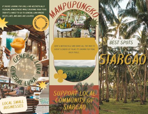 If you are looking for a creative brochure for a destination, this is perfect for you. Canva Brochure Ideas, Travel Brochure Design Layout, Travel Brochure Design Creative, Travel Brochure Ideas, Travelogue Design, Farm Brochure, Tourism Brochure Design, Creative Brochure Design Ideas, Travel Brochure Design